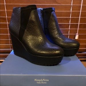 Black Vera Wang Booties